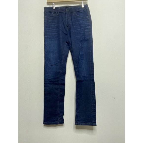 Jack And Jones Tim Slim Fit Men 30X32 Stretch Dark Wash Denim Jeans - Picture 2 of 10